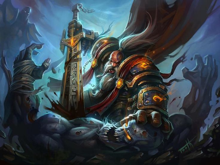 Paladin Enano de World of Warcraft
